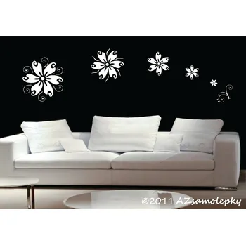 Samolepící dekorace Samolepky na zeď - Květina Wind - Velikosti 7 až 45 cm