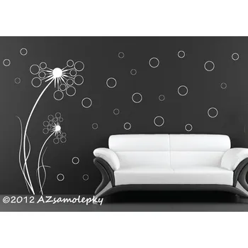 Samolepící dekorace Samolepky na zeď - HIT pampeliška - kolekce M (31 x 60 cm)