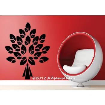 Samolepící dekorace Samolepky na zeď - Lístkový strom - S (48 x 60 cm)