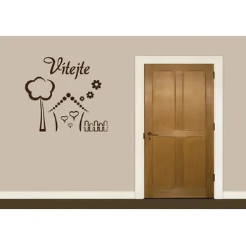 Samolepící dekorace Samolepky na zeď-Nápis-Vítejte III - S (40 x 36 cm)