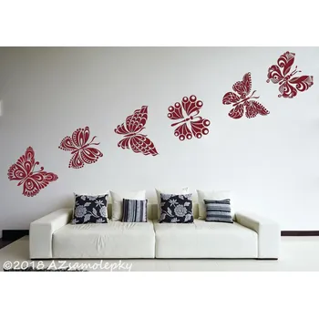 Samolepící dekorace Samolepky na zeď - Motýlci Beauty - kolekce S