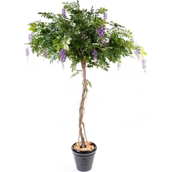 umělá květina WISTERIA ROUND, 235cm (Luxusní kvetoucí umělý strom)