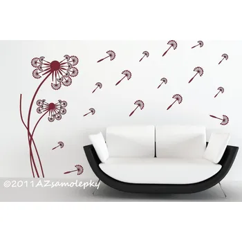 Samolepící dekorace Samolepky na zeď - Pampeliška - M (30 x 60 cm)