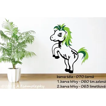 Samolepící dekorace Dětské samolepky na zeď - Maxi - poník II - M (37 x 48 cm)