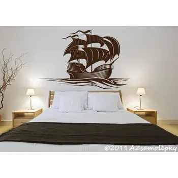 Samolepící dekorace Samolepky na zeď - Koráb - S (62 x 40 cm)