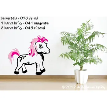 Samolepící dekorace Dětské samolepky na zeď - Maxi - poník I. - S (31,5 x 30 cm)