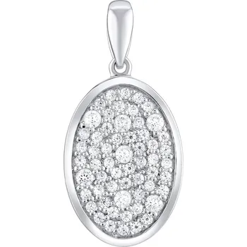 Šperk SILVEGO luxusní stříbrný přívěsek se zirkony