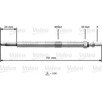 Zapalovací a žhavicí svíčka Valeo 345120