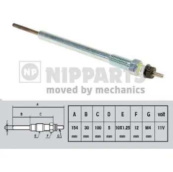 Zapalovací a žhavicí svíčka Nipparts J5710302