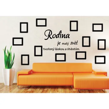 Samolepící dekorace Samolepky na zeď-FOTO-Rodina-Svět - L