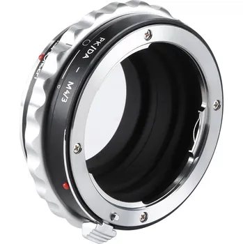 Redukce K&F Concept z objektivu Pentax K/M/A/FA/DA na OLYMPUS micro 4/3 (Umožní nasadit objektiv s bajonetem Pentax K/M/A/FA/DA na fotoaparáty Olympus a Panasonic)