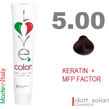 Barva na vlasy Love me Color 5.00 (100ml) - profesionální barva na vlasy s keratinem