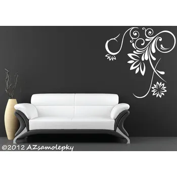 Samolepící dekorace Samolepky na zeď - Rohový ornament IV. - XS (10 x 10 cm)