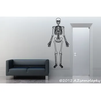 Samolepící dekorace Samolepky na zeď - Kostlivec - M (43 x 100 cm)