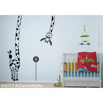 Samolepící dekorace Dětské samolepky na zeď - Maxi - žirafa - kolekce S