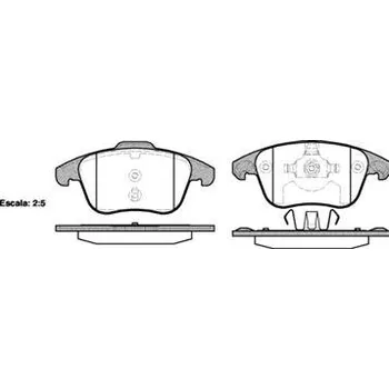 Brzdová destička přední brzdové destičky citroen,peugeot,4253.62,425397,4254.77*,remsa 1249.00