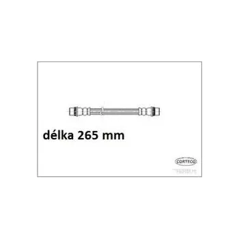 Brzdová hadice zadní brzdová hadička peugeot 206,pravá,4806.93*,CORTECO