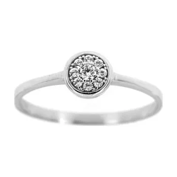 Prsten Zlatnictví U Kostela Zlatý dámský prsten s bílými zirkony 324 62 1942-18003938