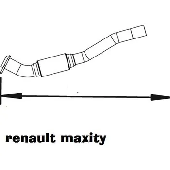 Výfuk pro motocykl svod VÝFUKU RENAULT MAXITY 3.0 dxi