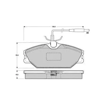 Brzdová destička PŘEDNÍ BRZDOVÉ DESTIČKY RENAULT,FERODO