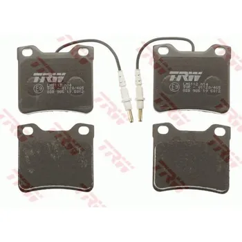 Brzdový systém zadní brzdové destičky peugeot 406,607,4251.30*,trw gdb985