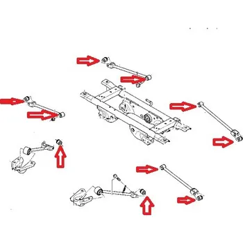 Silentblok nápravy silentblok zadní nápravy dacia duster 4x4