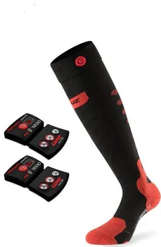 Pánské termo ponožky Lenz Heat Sock 5.0 Toe Cap Set černé/bílé/červené