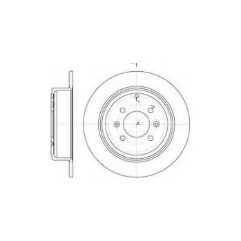 Brzdový kotouč zadní brzdový kotouč peugeot 406,4246.L7,FERODO