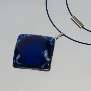 Přívěsek Skleněný přívěsek tmavěmodrý PARIS P0303