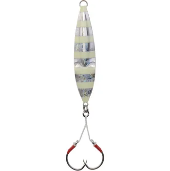 Umělá nástraha Pilker Savage Gear The Squish Jig 11,5cm 130gr Pink Glow Zebra