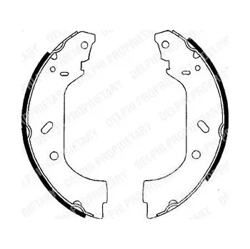 Brzdová čelist brzdové čelisti citroen evasion,peugeot 806,expert,jumpy,delphi ls1715