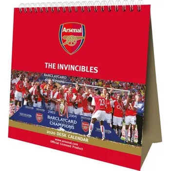 Kalendář Arsenal FC Desk Easel Calendar 2020