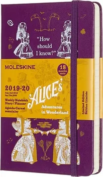 Diář Moleskine Alice in Wonderland S týdenní 2019-20 fialový