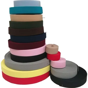 Textilní guma Pruženka plochá dětská 20mm hnědá