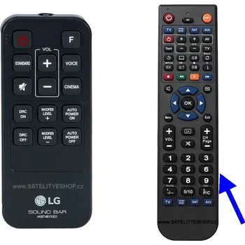 Dálkový ovladač LG AKB74815301 náhradní