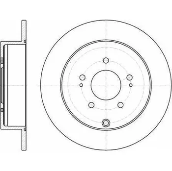 Brzdový kotouč 424962 zadní brzdový kotouč citroen c-crosser,peugeot 4007,remsa