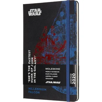 Moleskine Star Wars L týdenní 2020 černý Diář Moleskine Star Wars L týdenní 2020 černý