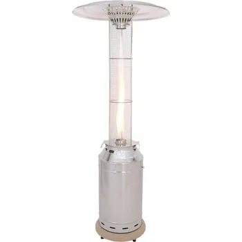 Průmyslové topidlo Vulkans Plynový zářič Etna 11 kW NEREZ se skleněným tubusem (VULKANS VKNWOS00020 plynový ohřívač s plamenem ve skleněném tubusu)