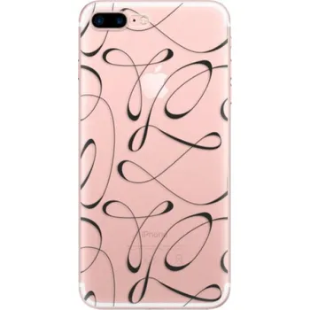 Pouzdro na mobilní telefon Odolné silikonové pouzdro iSaprio - Fancy - black - iPhone 7 Plus