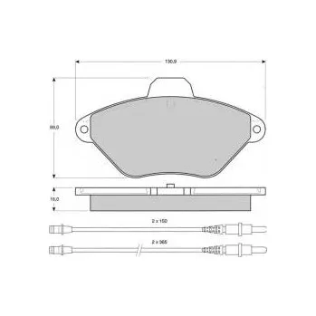Brzdová destička PŘEDNÍ BRZDOVÉ DESTIČKY CITROEN,trw