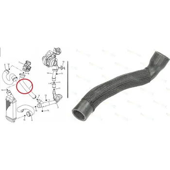 Příslušenství pro turbodmychadlo hadice sání turbodmychadla,citroen,peugeot,c5,c4,307,407,0382as*,FPARTS