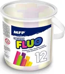 MFP Fluo kulaté křídy M 12 ks mix barev