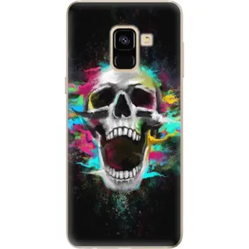 Pouzdro na mobilní telefon Odolné silikonové pouzdro iSaprio - Skull in Colors - Samsung Galaxy A8 2018