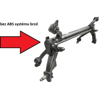 Zadní náprava ZADNÍ NÁPRAVA PEUGEOT 206 hatchback se středovým stabilizátorem,-ABS