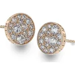Stříbrné náušnice HOT DIAMONDS Emozioni Scintilla Rose Gold DE457