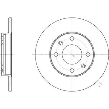 Brzdový kotouč brzdový kotouč peugeot,citroen,4246.89*,remsa 6130.00