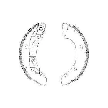 Brzdová čelist zadní brzdové čelisti boxer,jumper,4241L2,FPARTS