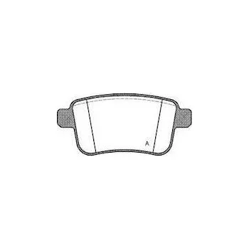 Brzdová destička ZADNÍ BRZDOVÉ DESTIČKY renault kangoo,FERODO