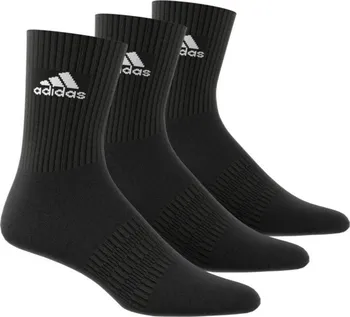 pánské ponožky Adidas Cushioned Crew Socks 3-pack Black/White