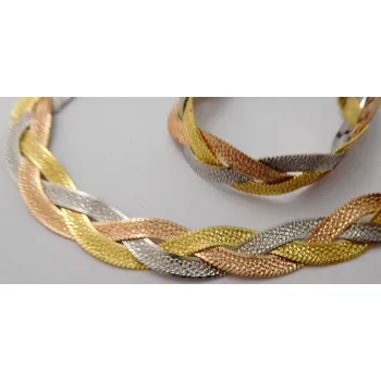 Řetízek Klenoty Budín Stříbrný pletený náhrdelník (řetízek) - oboustranný gravírovaný 50cm 17,27gr 030898900004 (Klenoty Budín Stříbrný pletený náhrdelník (řetízek) - oboustranný gravírovaný 50cm 17,27gr 030898900004)